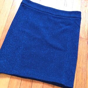 NWT Love 21 Sparkly Navy Pencil Skirt ■ Size M
